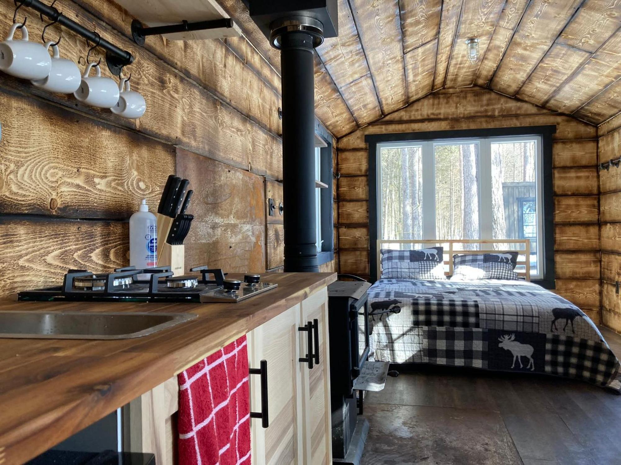 Your Cozy Cabin Retreat Saint-Remi-d'Amherst Экстерьер фото